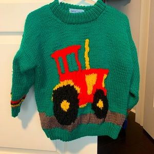 Handmade Tractor sweater